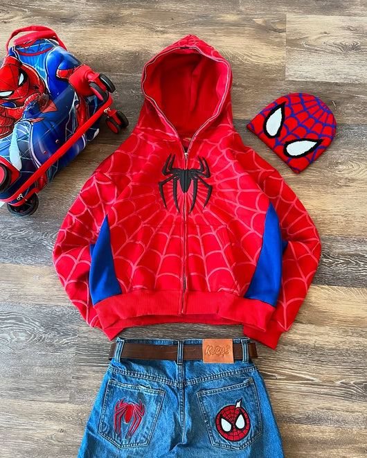 Red Zip Up Hoodie