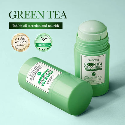 Green Tea Rose Mud Face Mask Stick Clay