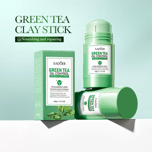 Green Tea Rose Mud Face Mask Stick Clay
